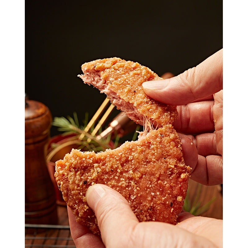 Plant-based  Black Pepper Pork Chop-Breaded