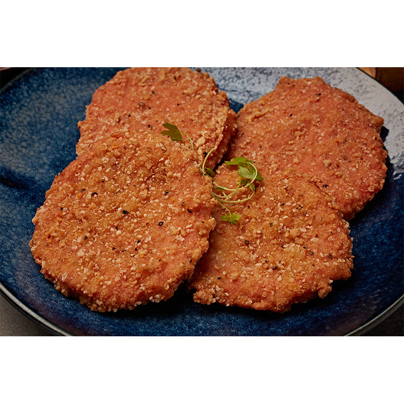 Plant-based  Black Pepper Pork Chop-Breaded